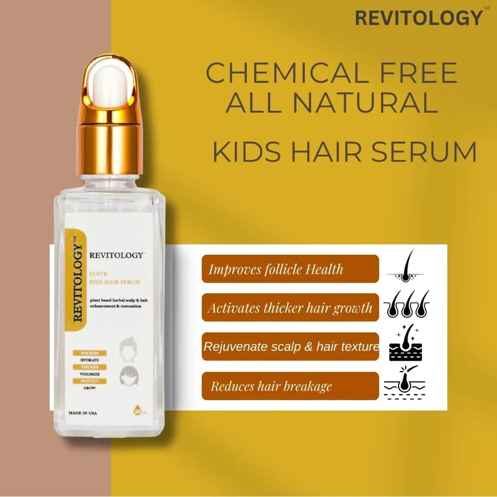 LUSTR Kids Hair Serum • Scalp Nourishment • Hair Growth •Ages 2-20 Yrs